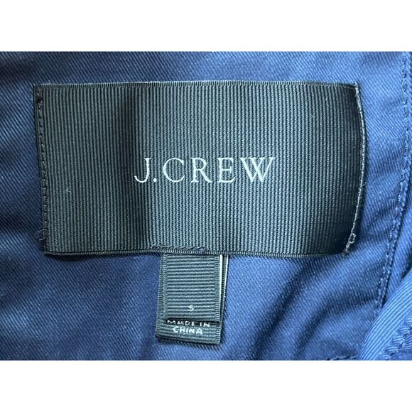 J. CREW Blue Military Utility Cargo Zip Up Shirt Field Jacket Women's Size Small - Picture 4 of 10